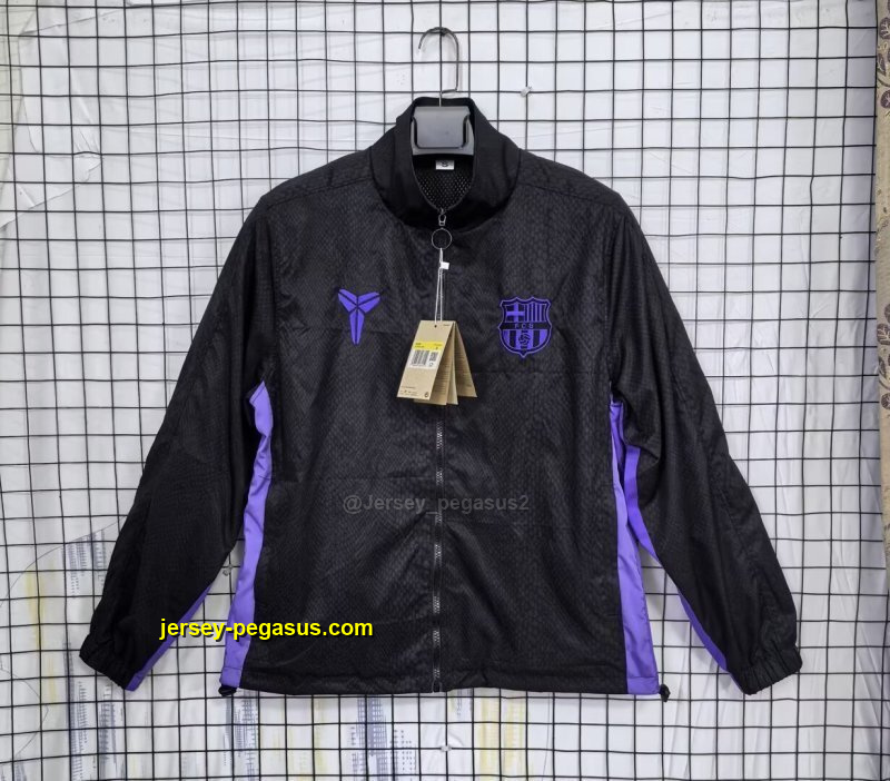 BAR Black Windbreaker
