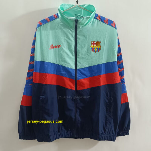 BAR retro blue green red Windbreaker BAR retro blue green red Windbreaker