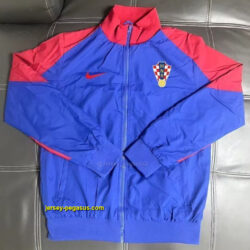 2025-26 Croatia Blue and Red windbreaker