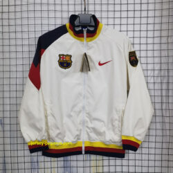 Barcelona White Windbreaker