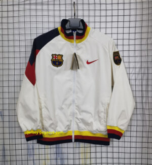 Barcelona White Windbreaker