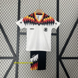 1994 Germany Home Retro Kids Kits Children Sets Football