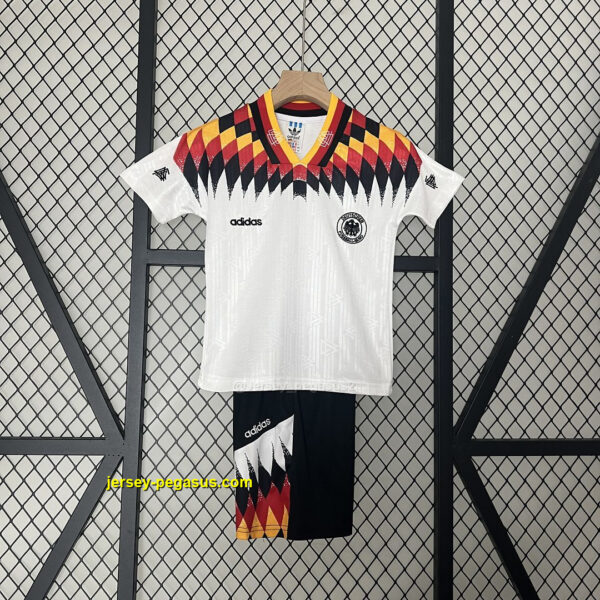 1994 Germany Home Retro Kids Kits Children Sets Football