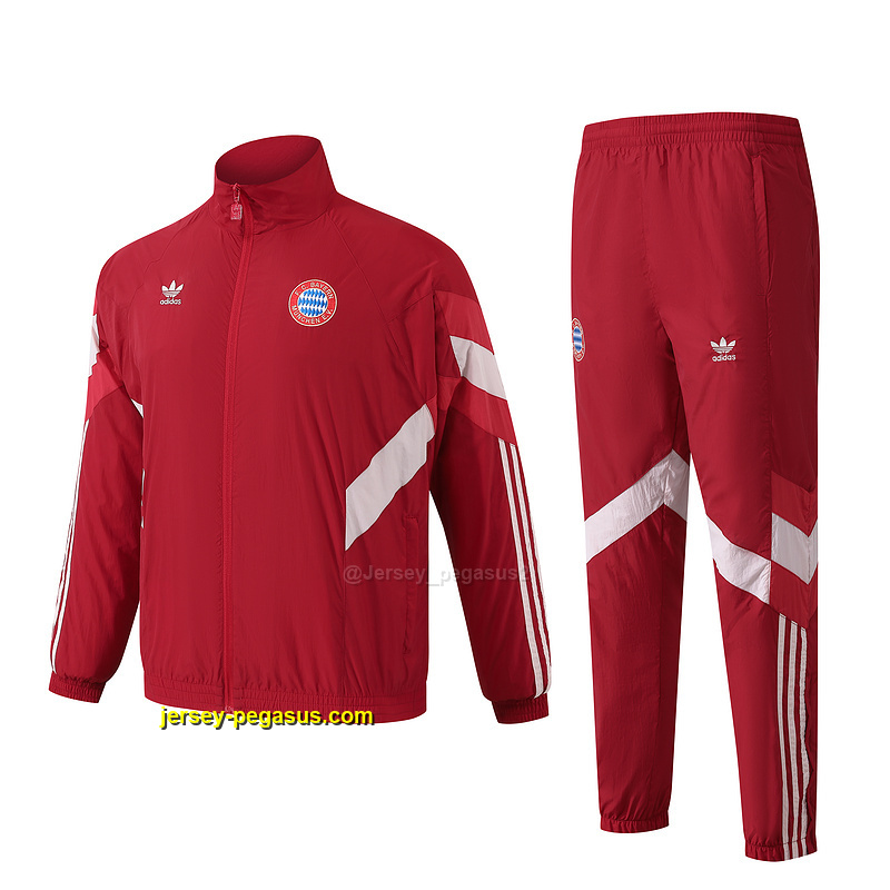 Bayern red windbreaker suit $60