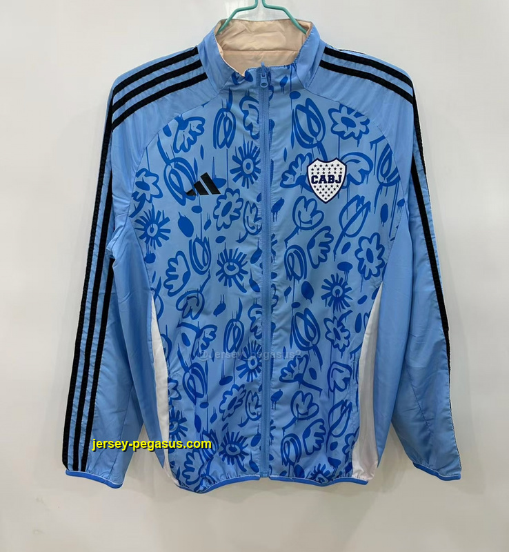 Boca blue beige Windbreaker