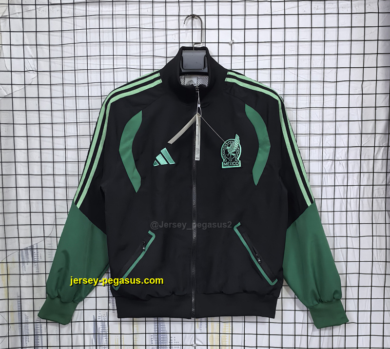 2026 Mexico black and green Windbreaker