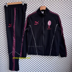 AC Milan 2025-26 Black Windbreaker Suit