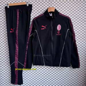 AC Milan 2025-26 Black Windbreaker Suit