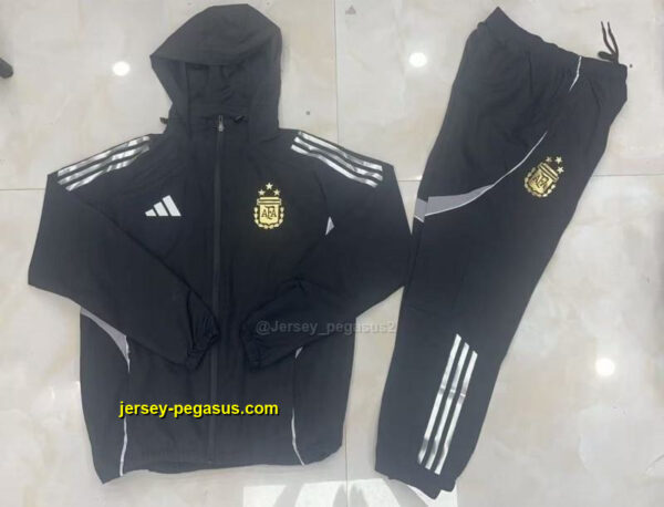 Argentina 2025-26 Black Windbreaker suit