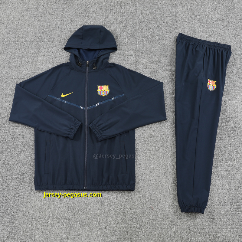 Barcelona 2025-26 Black Windbreaker suit
