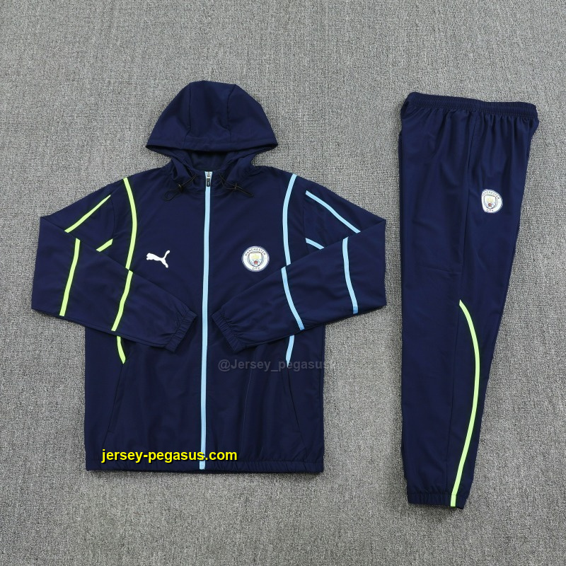 Manchester City 2025-26 Dark Blue Windbreaker suit