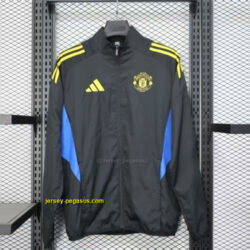 Manchester United 2025-26 Black Windbreaker