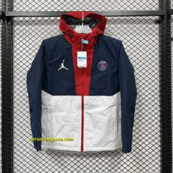 PSG white and blue cotton jacket