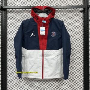 PSG white and blue cotton jacket