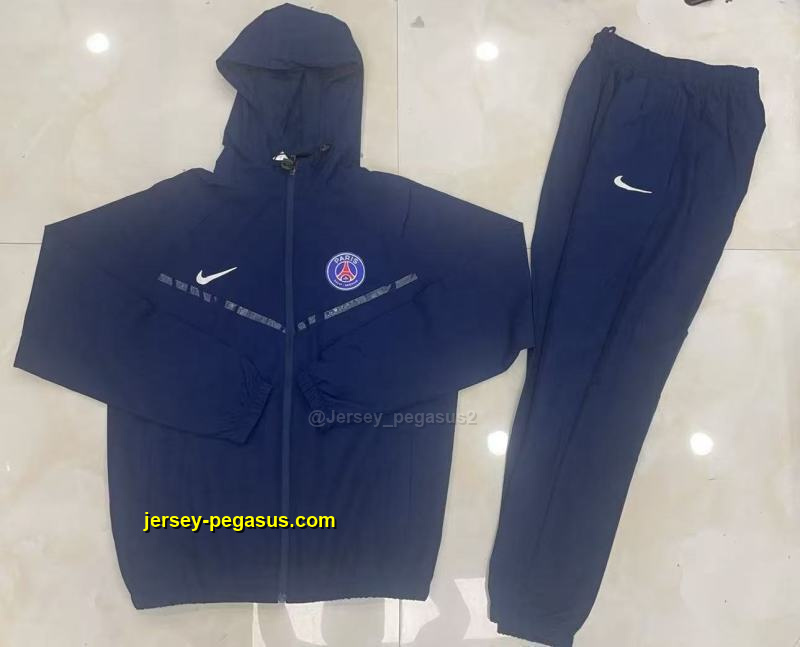 Paris Saint Germain 2025-26 blue Windbreaker suit