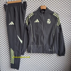 Real Madrid 2025-26 Black Windbreaker Suit