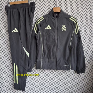 Real Madrid 2025-26 Black Windbreaker Suit