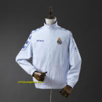 Real Madrid 2025-26 White and Purple Reversible Windbreaker