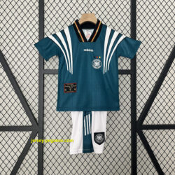 1996 Germany Away Retro Kids Kits Euro Cup Shirt Cheap Jerseys