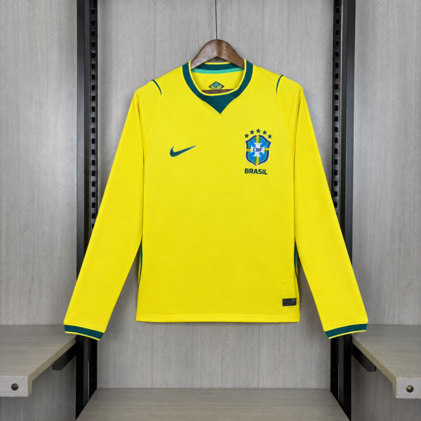2026 Long-sleeved Brazil Home Jersey