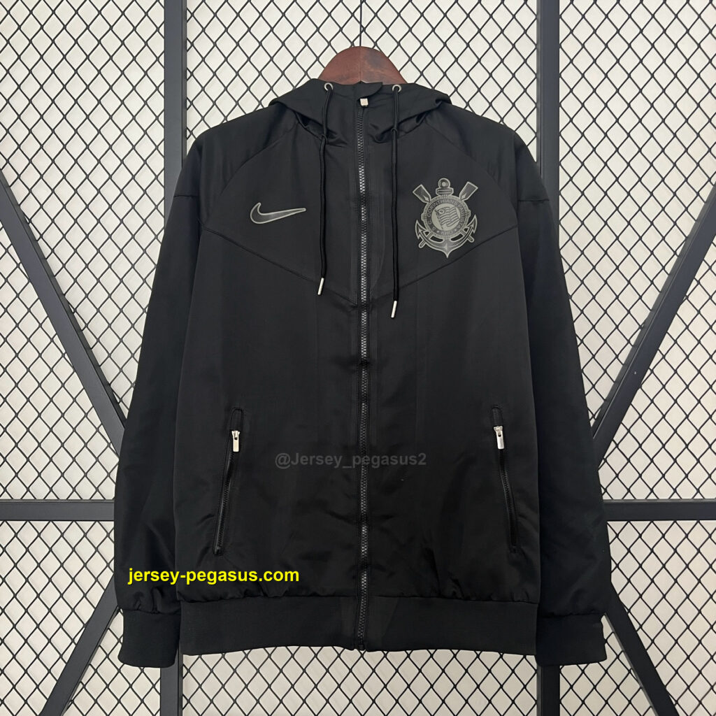 Corinthians black windbreaker