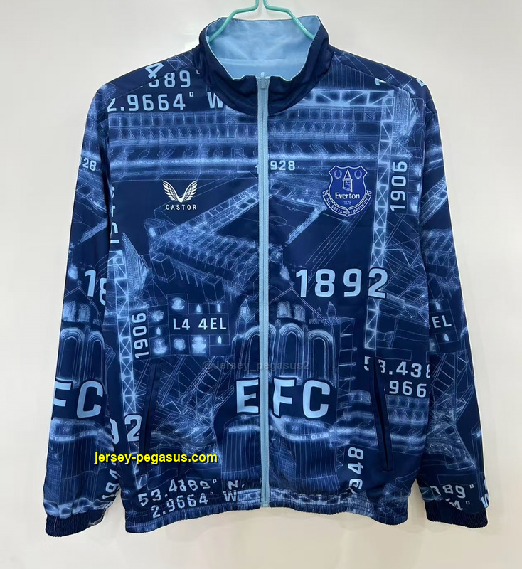 Everton blue reversible Windbreaker