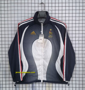 France black and white retro windbreaker