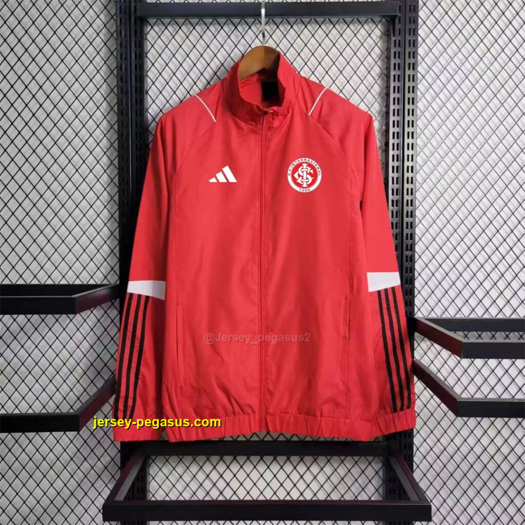 International red Windbreaker
