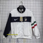 Italy White and Black Windbreaker