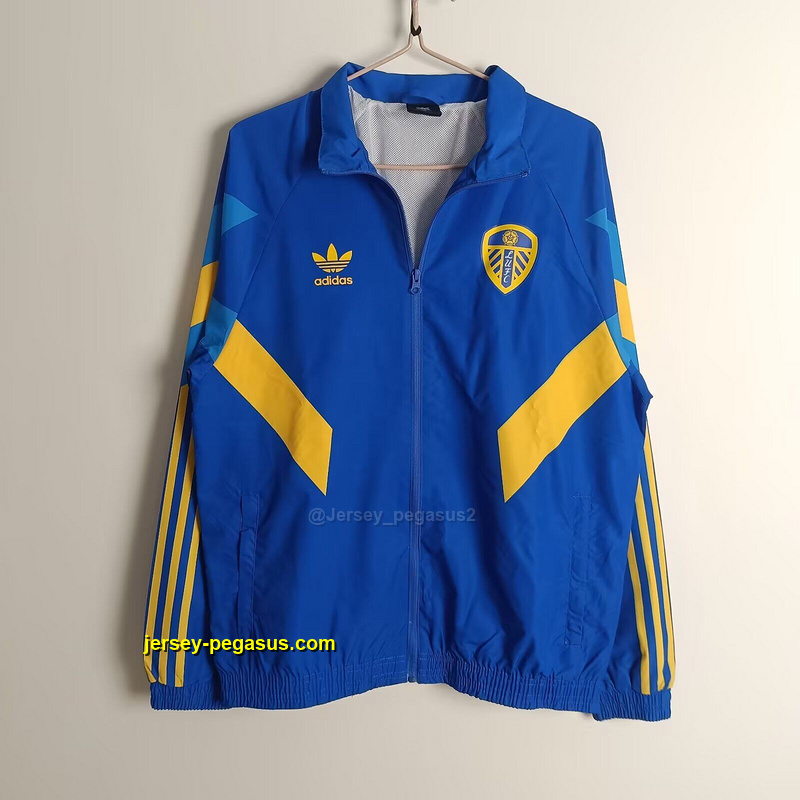 Leeds United blue windbreaker