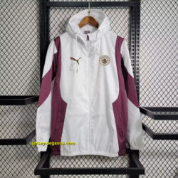 MCI white and red windbreaker