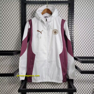 MCI white and red windbreaker