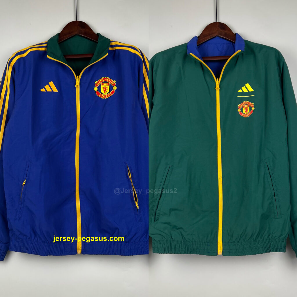 MNU Reversible Green and Bule Windbreaker
