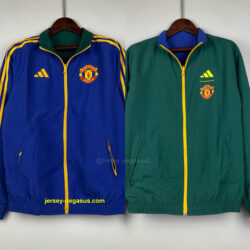 MNU Reversible Green and Bule Windbreaker