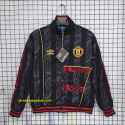 MNU black retro windbreaker