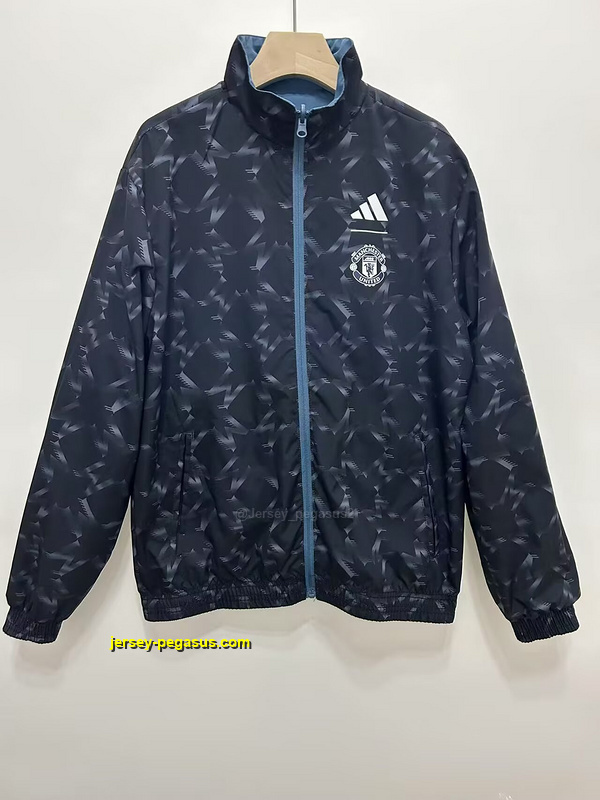 MNU blue reversible windbreaker