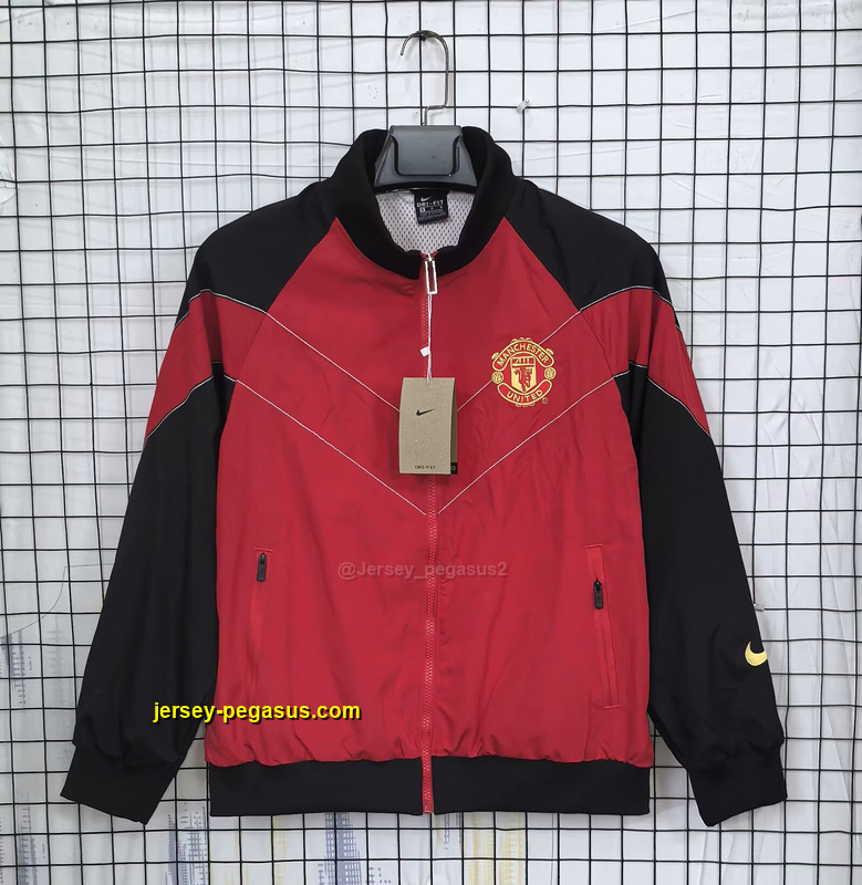 MNU red windbreaker