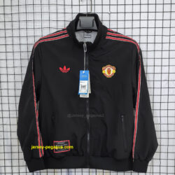 Manchester United BLack Windbreaker