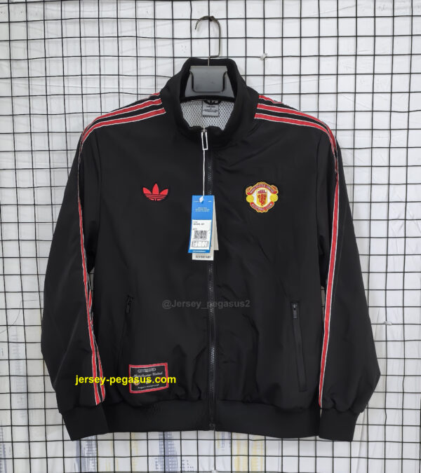 Manchester United BLack Windbreaker Manchester United BLack Windbreaker