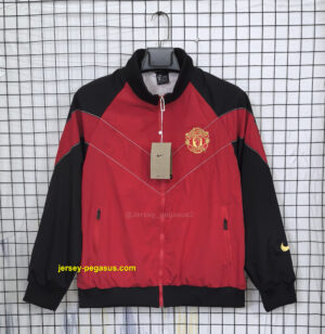 Manchester United Red Retro Windbreaker
