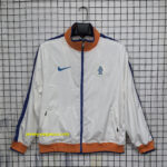 Netherlands White Retro Windbreaker