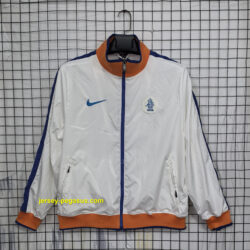 Netherlands White Retro Windbreaker