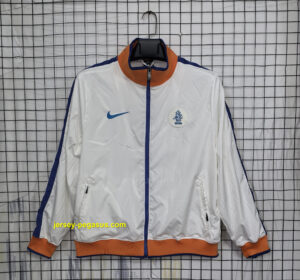 Netherlands White Retro Windbreaker