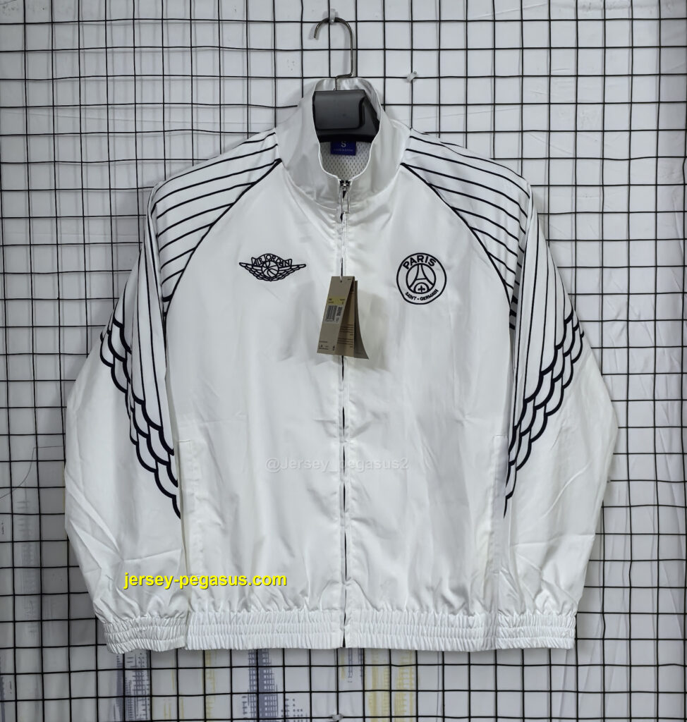 PSG White Windbreaker