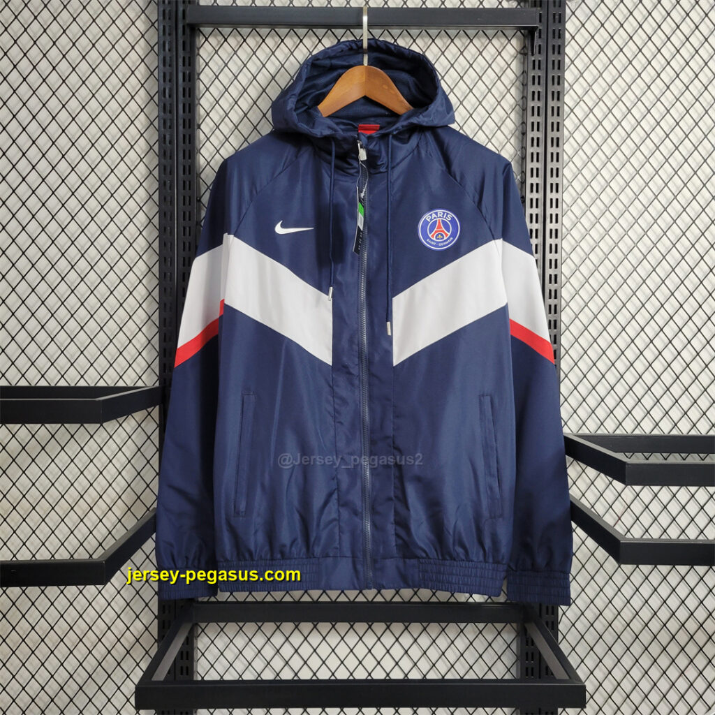 PSG Windbreaker royal blue and white