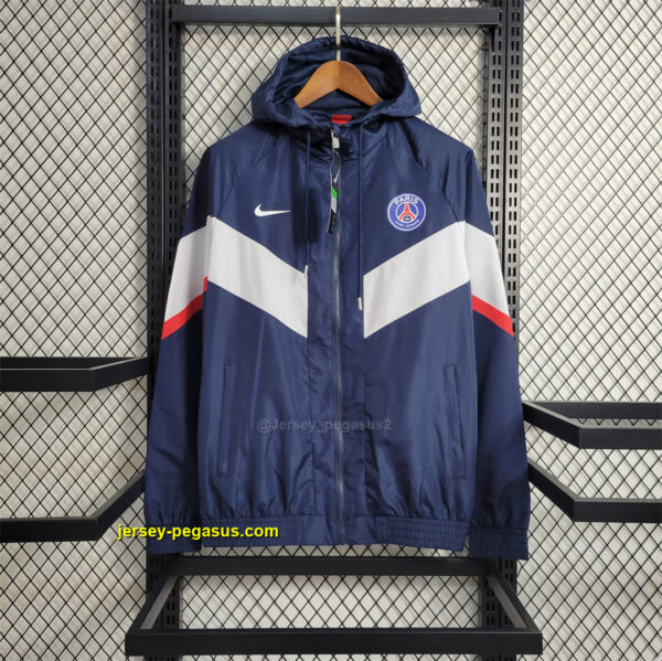 PSG Windbreaker royal blue and white PSG Windbreaker royal blue and white