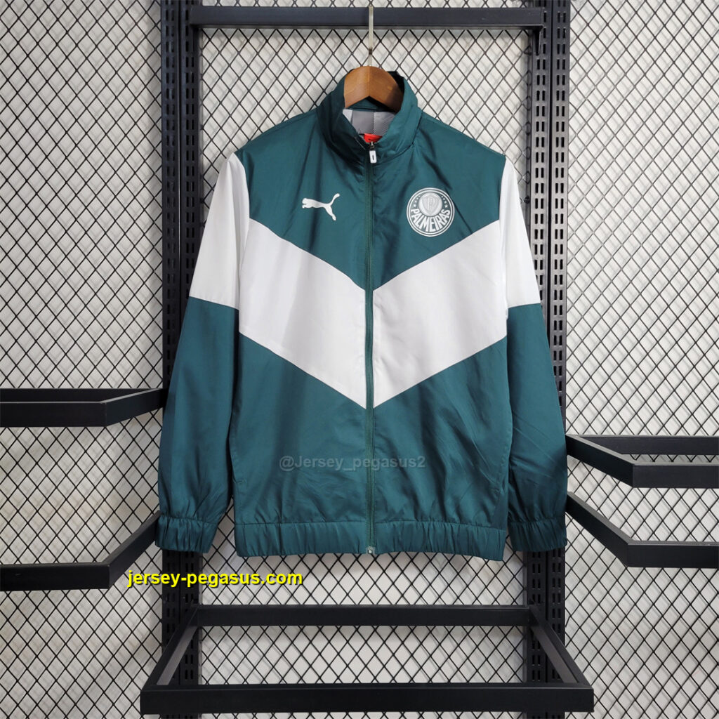 Palmeiras Windbreaker White and Green