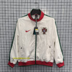Portugal White Retro Windbreaker