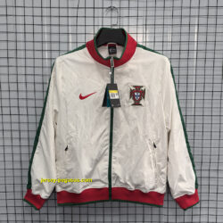 Portugal White Retro Windbreaker