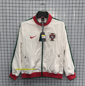 Portugal White Retro Windbreaker